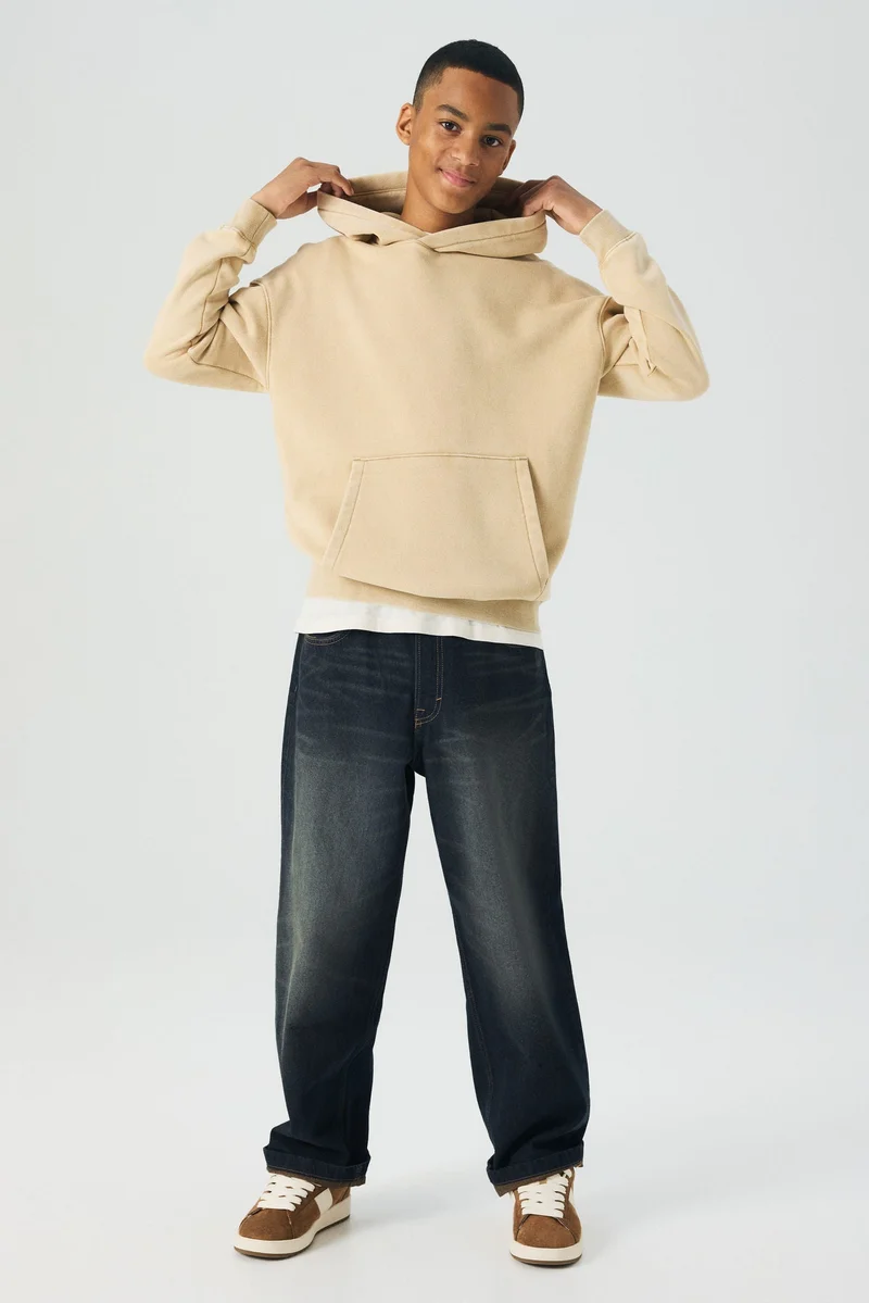 اتش اند ام جينز فضفاض مرن مريح